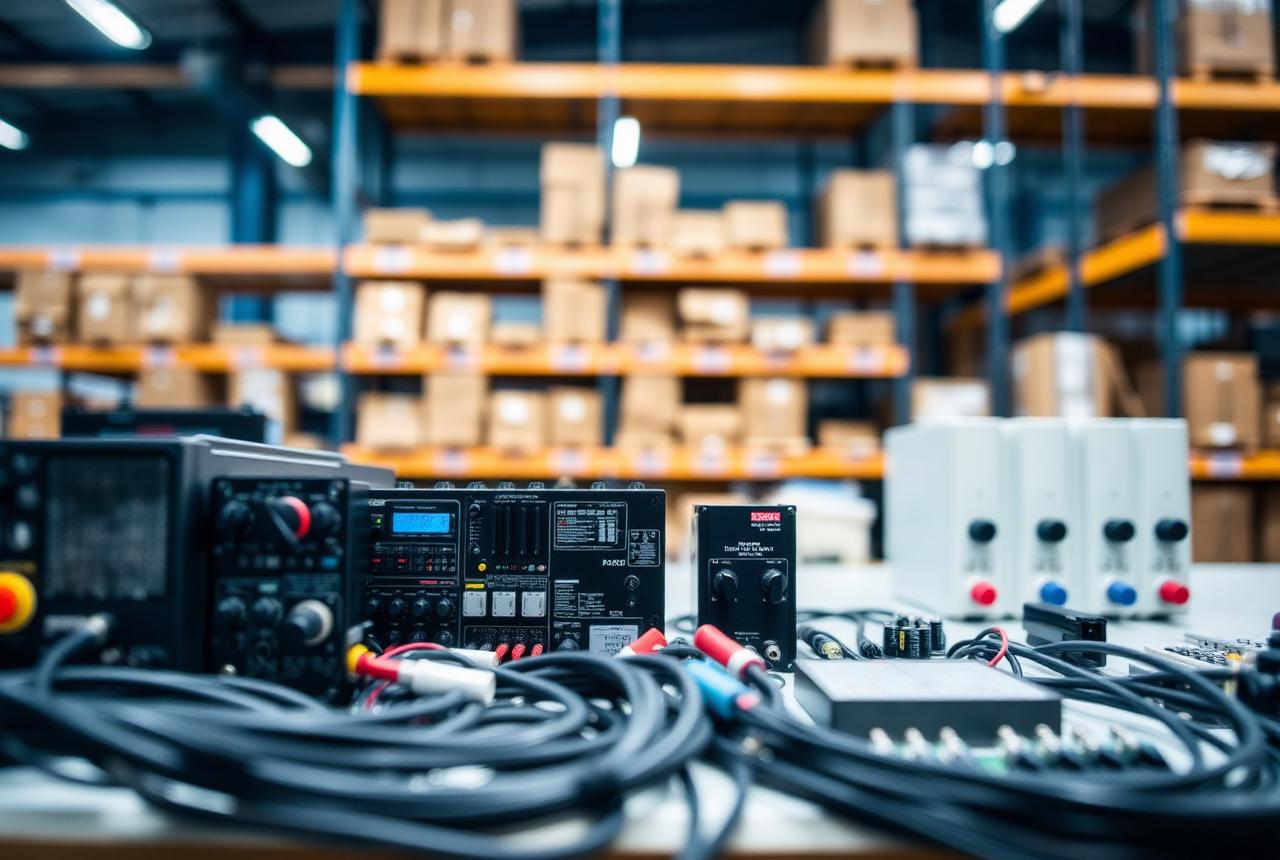 Electrical and electronic equipment prepared for distribution and service